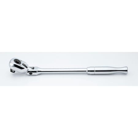 Ko-Ken Ratchet Handle 24 teeth Flexible Head 330mm Push Button Polished Handle 1/2 Sq. Drive 4774PB